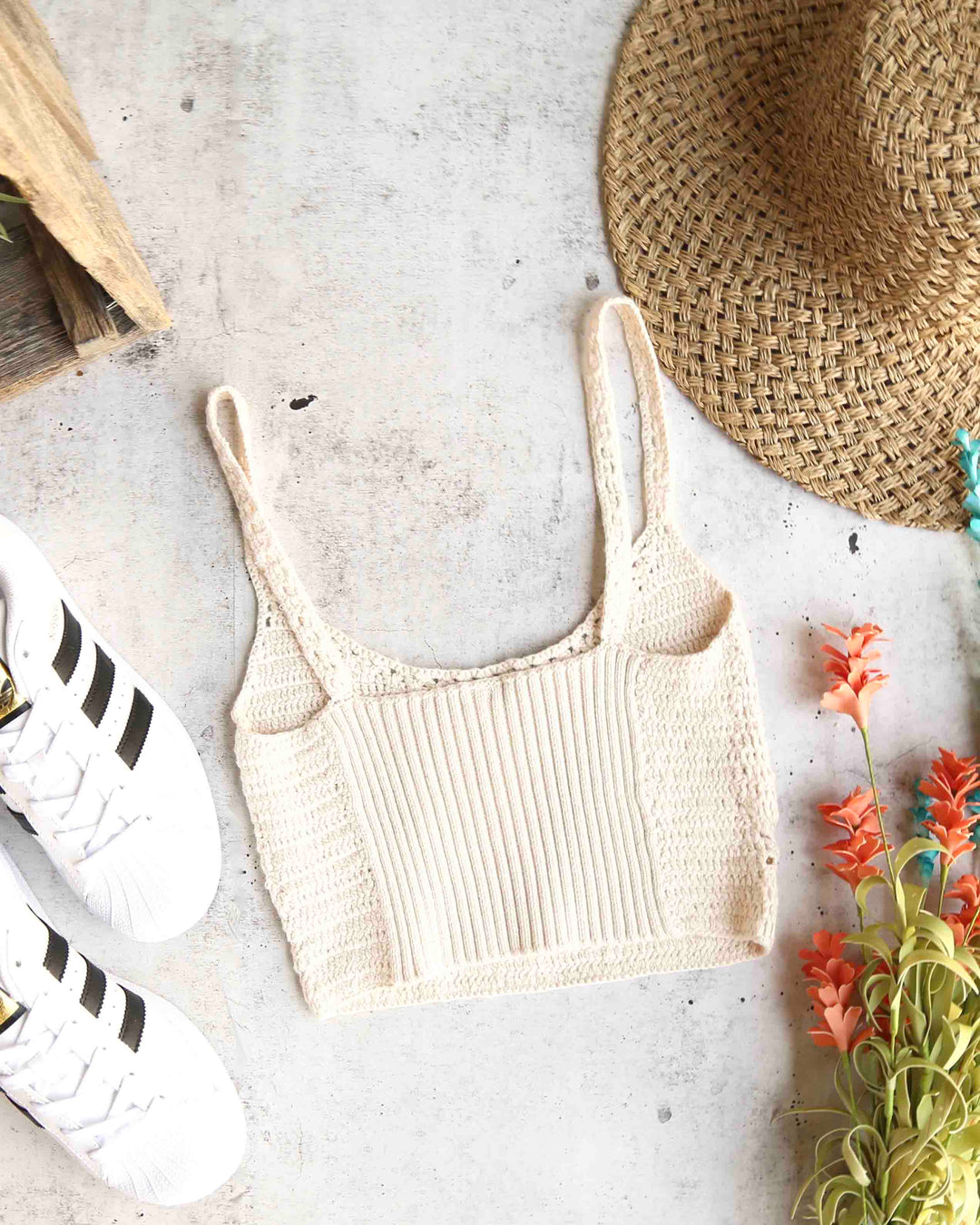 Free People - Berkinette Crochet Bralette Crop Cami Top (Brami) in More Colors