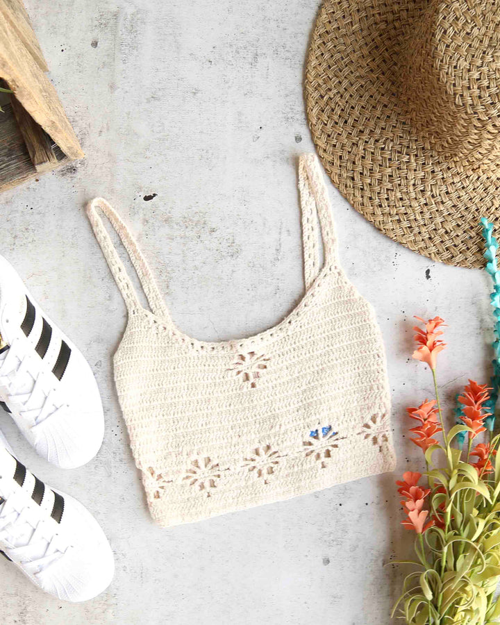 Free People - Berkinette Crochet Bralette Crop Cami Top (Brami) in More Colors