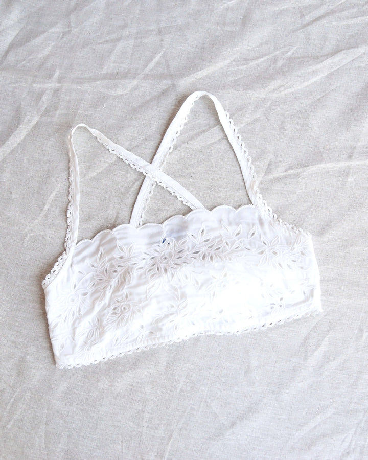 Free People - Cassandra Crop Top in Ivory