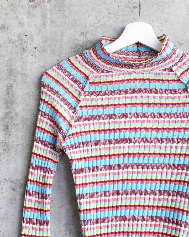Free People - Mirror Stripe Tee in Blue