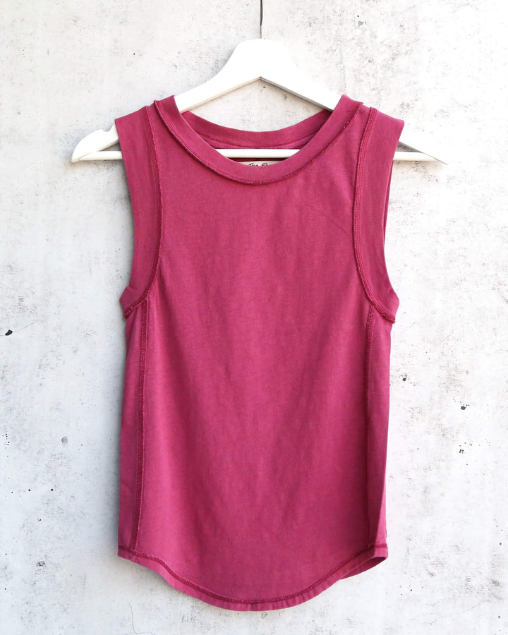 Free People - We The Free Go To Tank in Raspberry