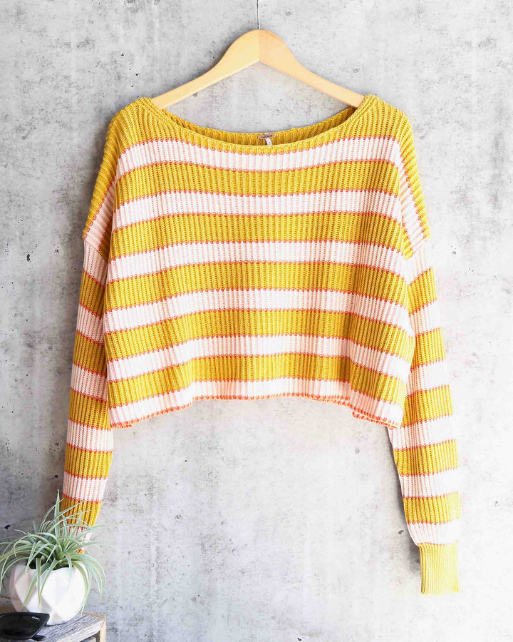 Free People - Just My Stripe Pullover in Multi