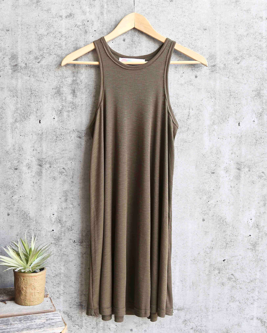 Free People - LA Nite Mini Swingy Ribbed Dress in More Colors