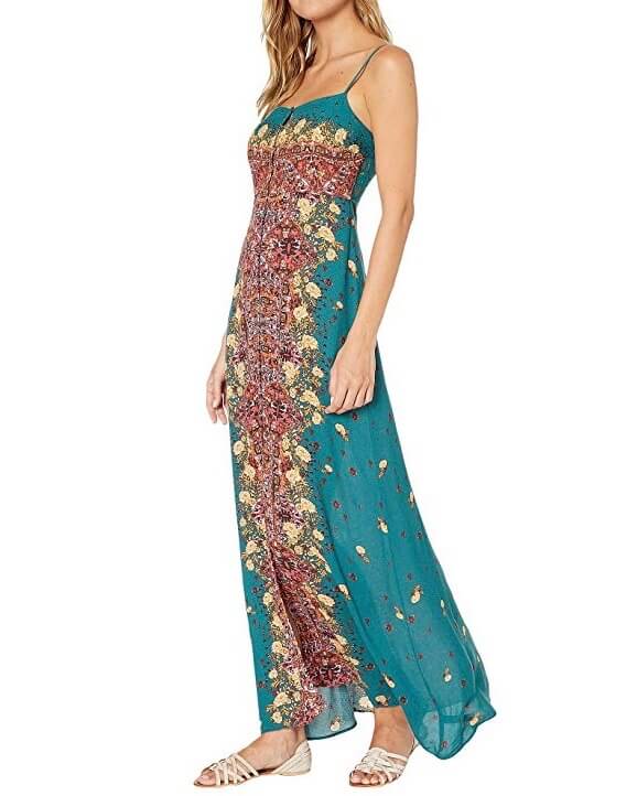 Free People - Morning Song Maxi Dress - Jade Combo