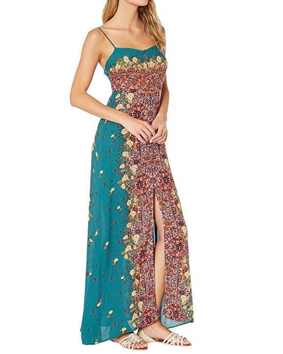 Free People - Morning Song Maxi Dress - Jade Combo