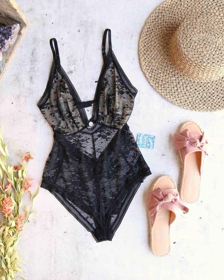 Free People - No Trace Bodysuit in Black