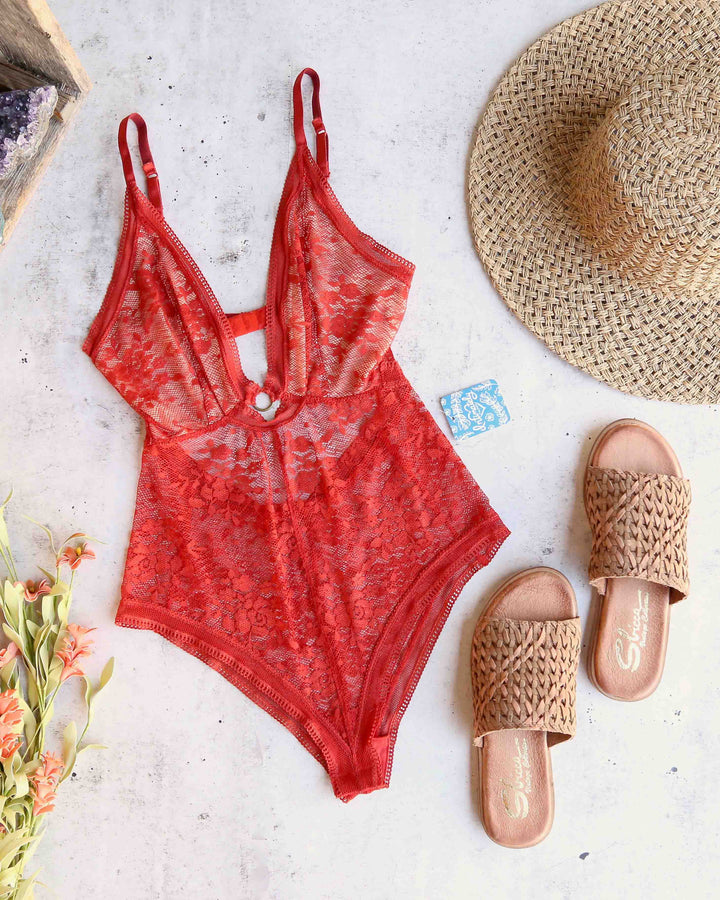 Free People - No Trace Bodysuit in Copper