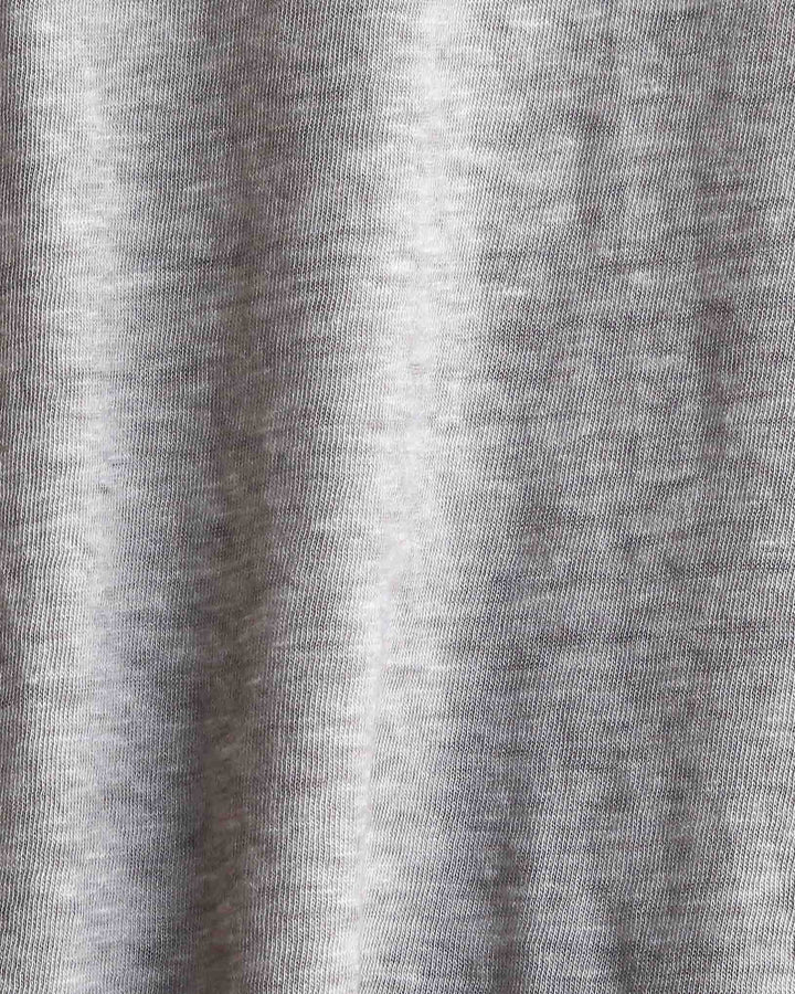 Free People - We The Free - Cloud 9 Frayed Hem Knit Tee in French Grey