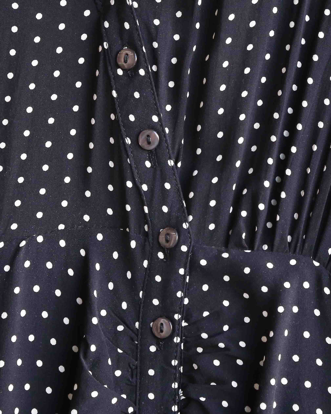 Free People - Pippa Short Sleeve Polka Dot Mini Dress in Black