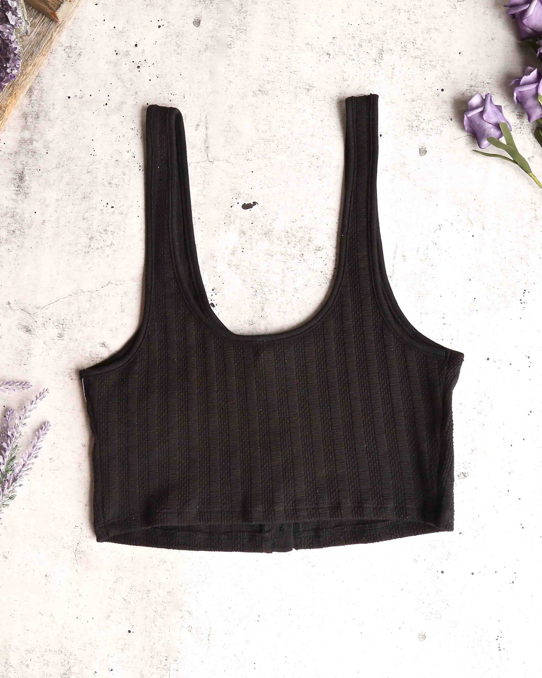 Free People - Atlas Crop Top in Black