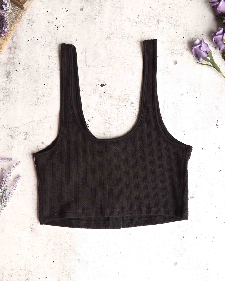Free People - Atlas Crop Top in Black