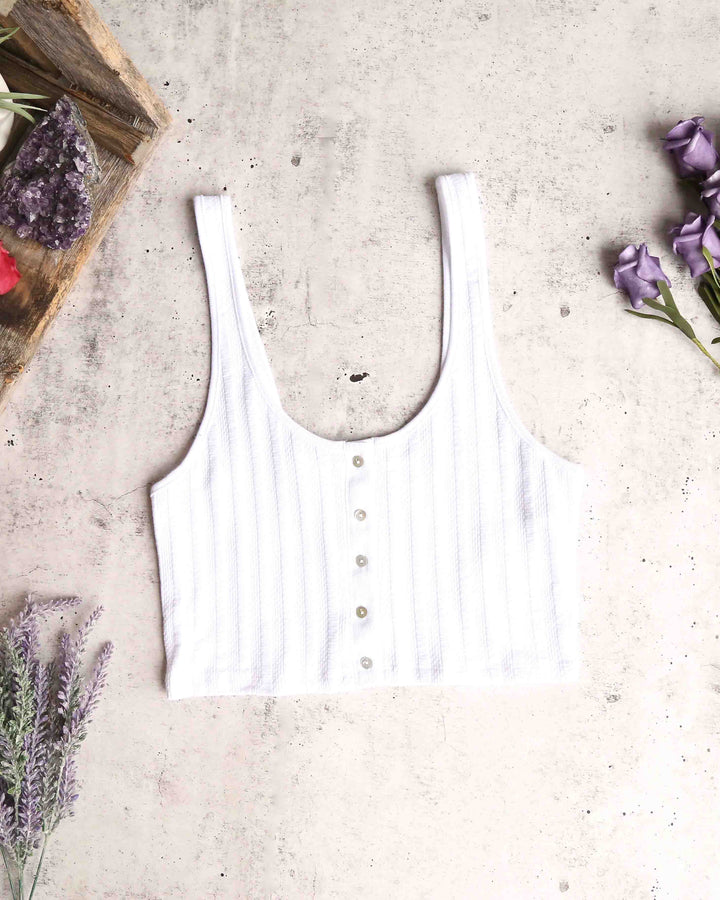 Free People - Atlas Crop Top in White