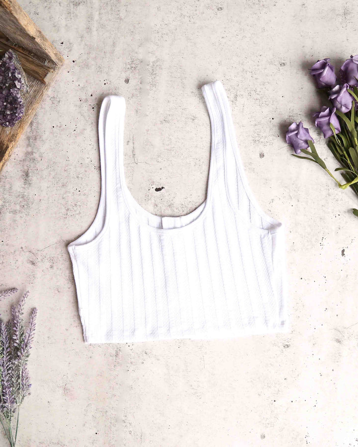 Free People - Atlas Crop Top in White