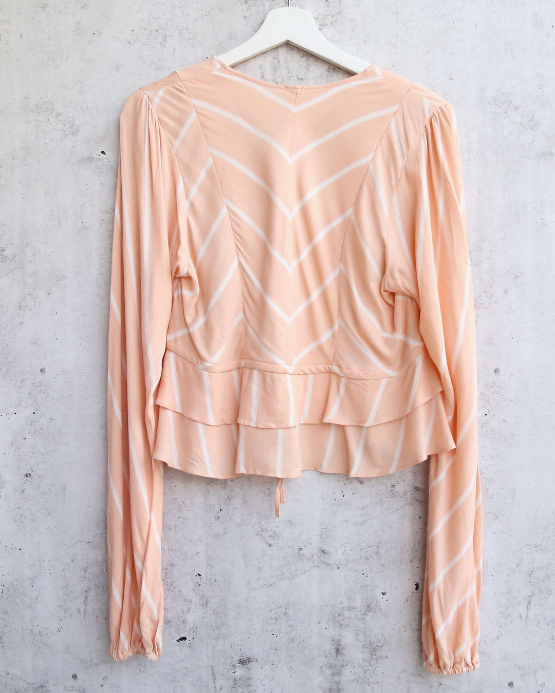 Free People - Samifran Ruffled Top - Peach