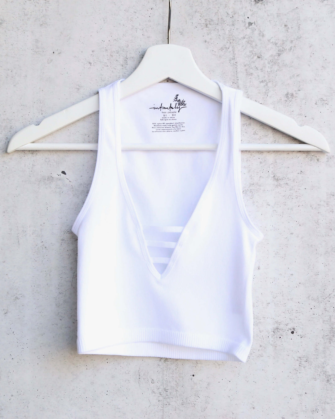 Free People Strapped In Brami Tank in Ivory