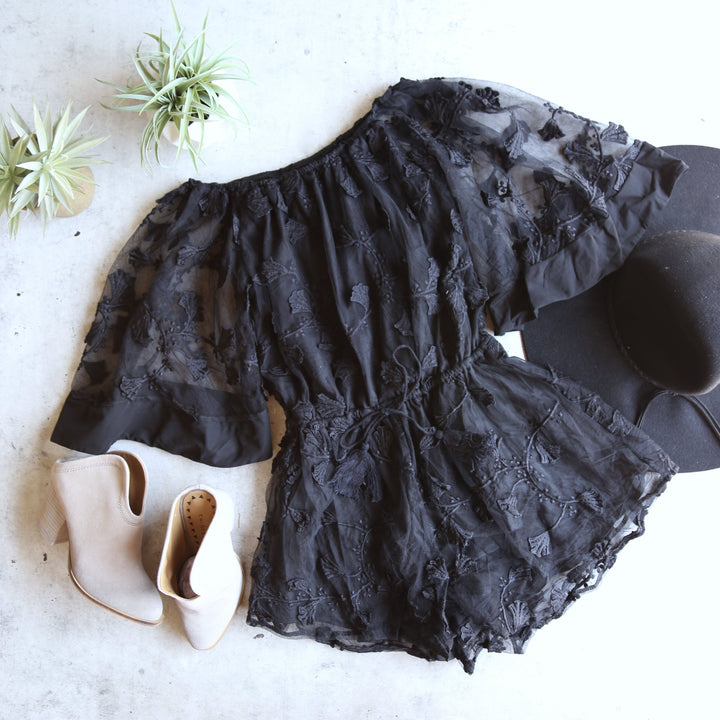 Reverse - Hideaway Strapless Romper in Black
