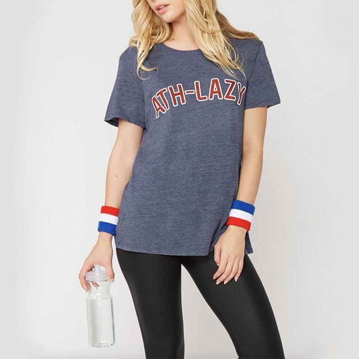Final Sale - Sub_Urban Riot - Ath-Lazy Loose Triblend Graphic Tee - Navy