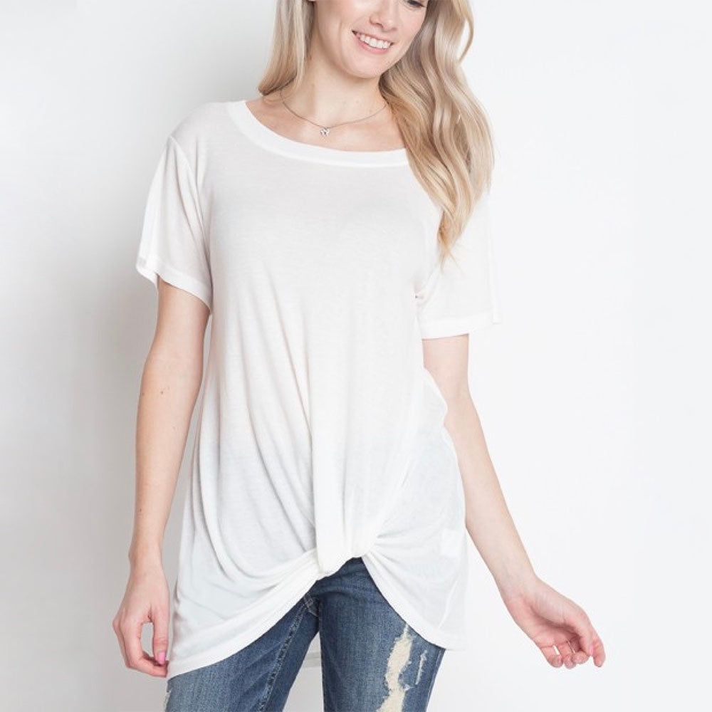 Dreamers - Knot Your Babe T-Shirt in White