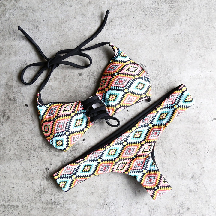 Khongboon Swimwear - Kotor Handmade Triangle Brazilian Cut Bikini