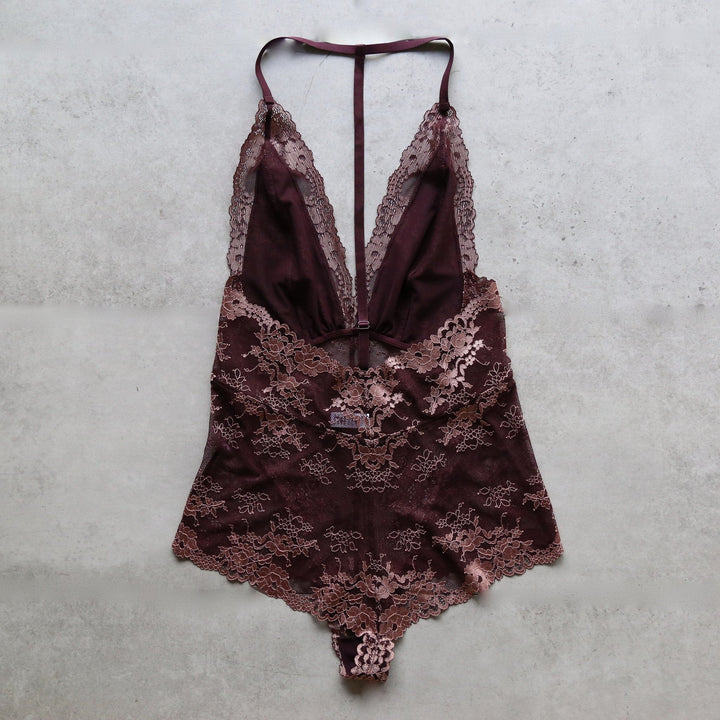 Sheer Floral Lace Bodysuit