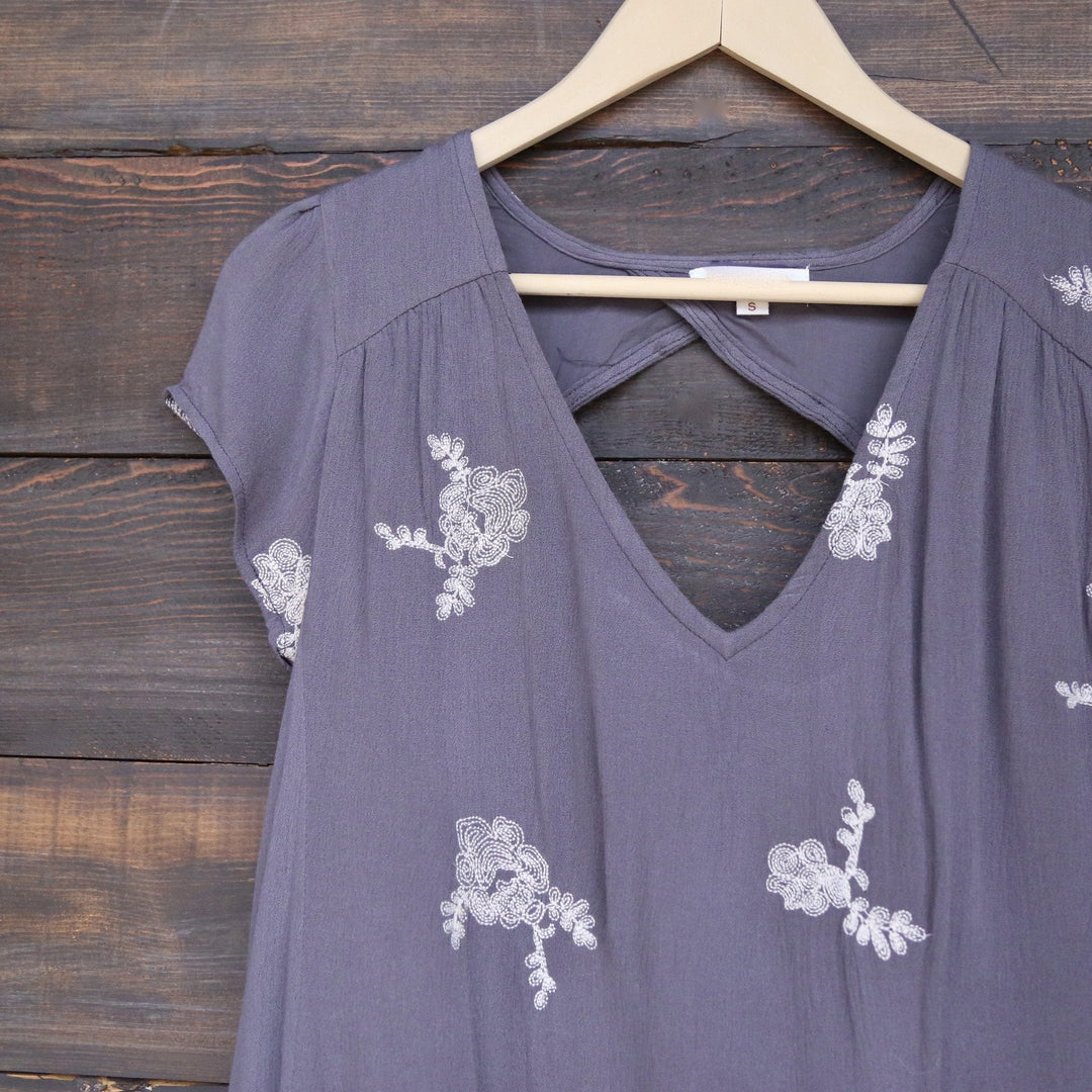 Final Sale - Embroidered Flowy Dress in More Colors