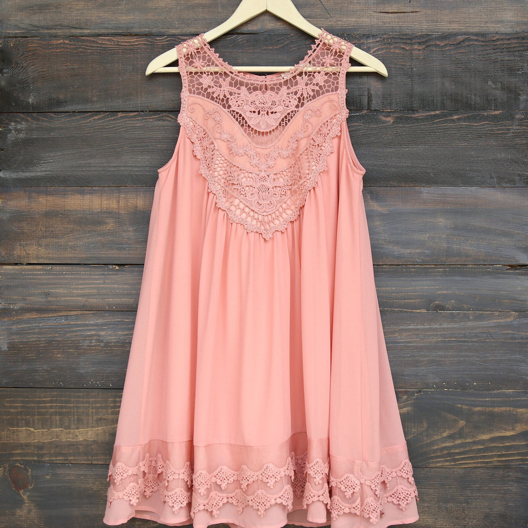 Final Sale - Angel Lace Flowy Dress -  More Colors