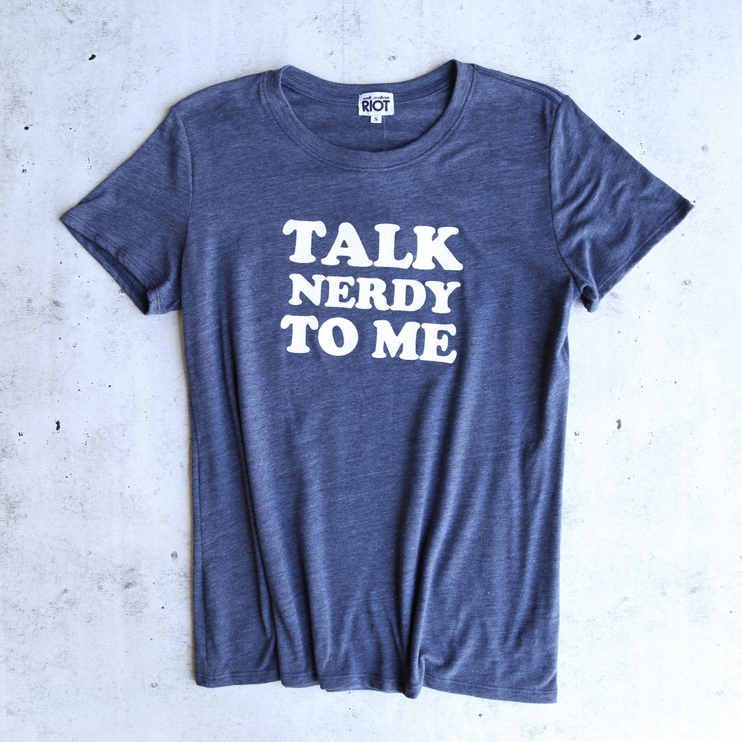Sub_Urban Riot - Talk Nerdy Loose Tee in Navy