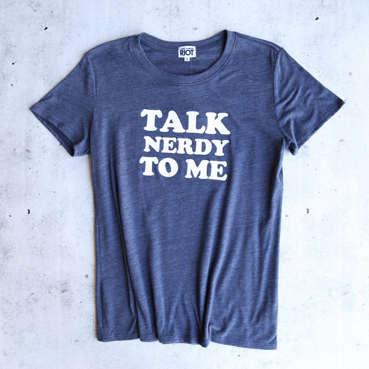 Sub_Urban Riot - Talk Nerdy Loose Tee in Navy