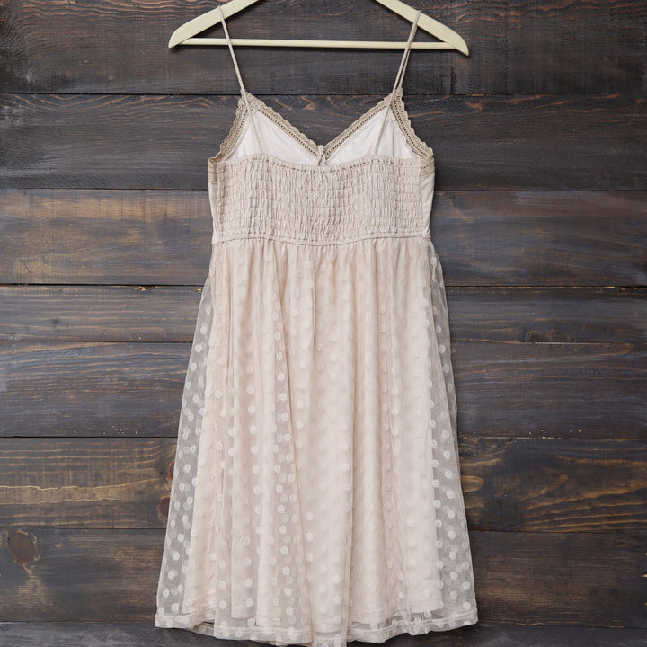 Final Sale - Ryu - Whimsical Wonder Light Beige Dress