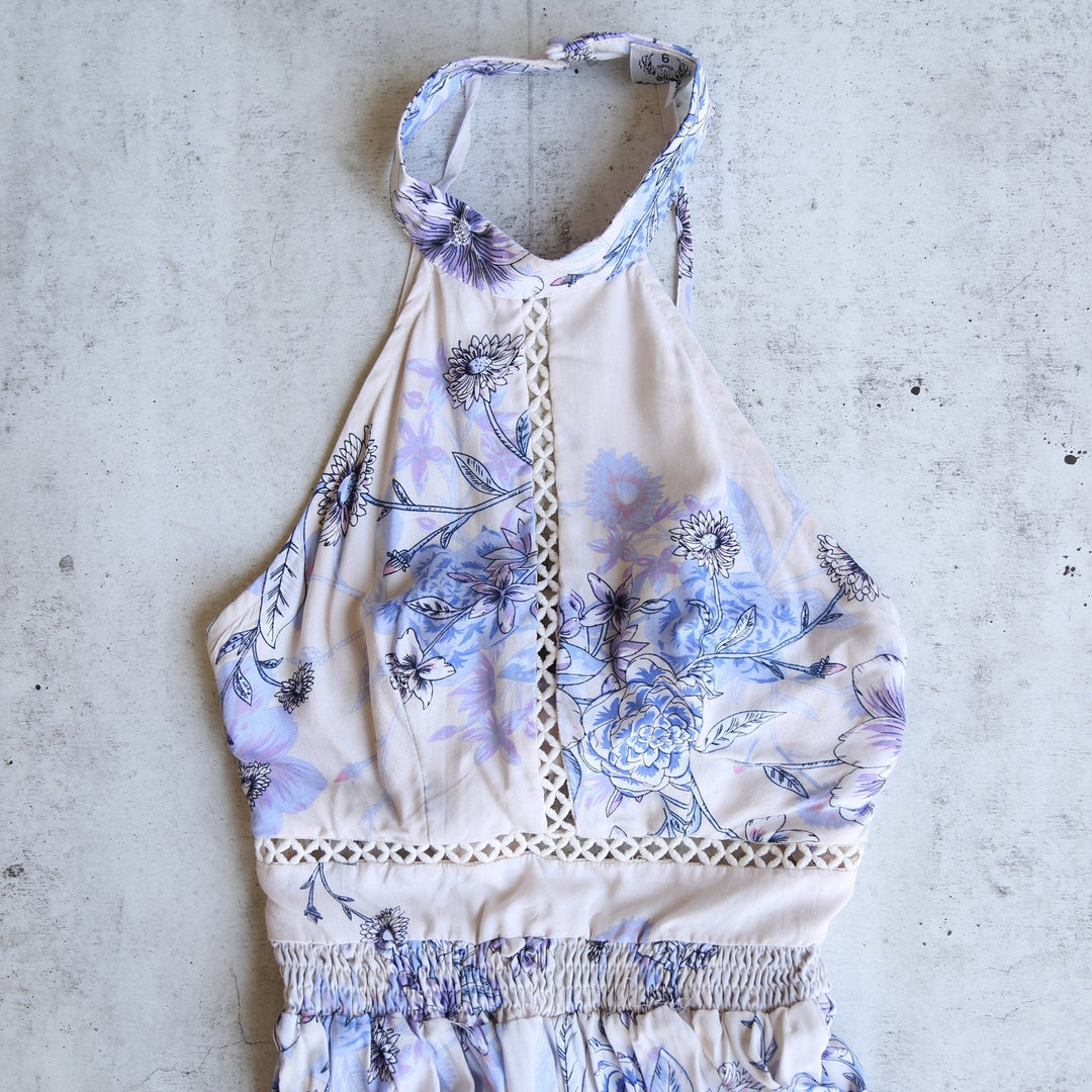 Open Back Floral Maxi Dress in More Colors