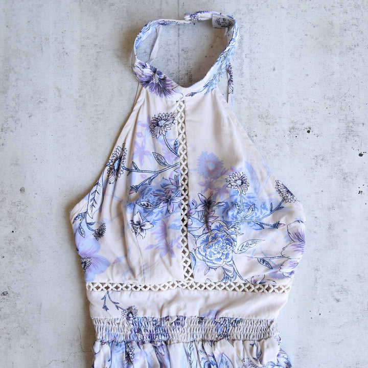 Open Back Floral Maxi Dress in More Colors