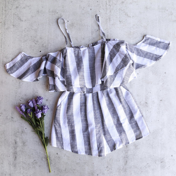 Paper Hearts - Havana Nights Striped Romper in More Colors