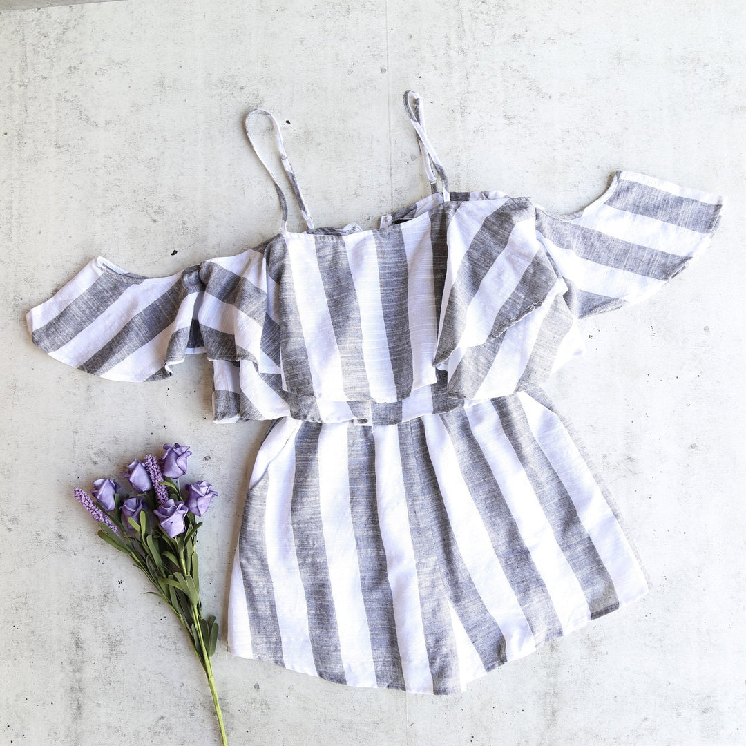 Paper Hearts - Havana Nights Striped Romper in More Colors