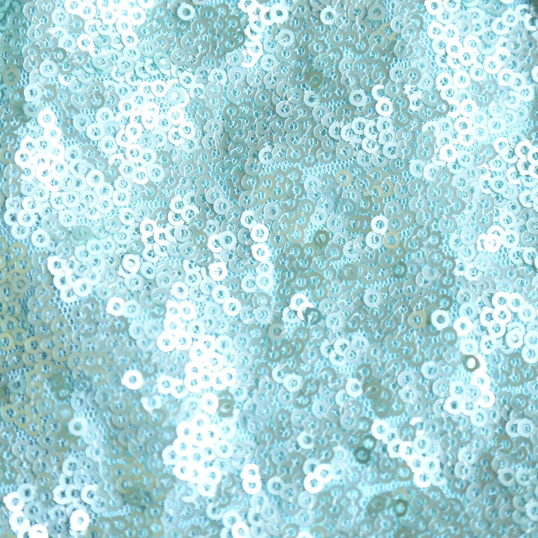 Motel - Heidi Backless Fishscale Sequin Slip Dress in Peppermint