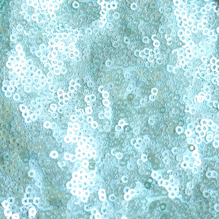 Motel - Heidi Backless Fishscale Sequin Slip Dress in Peppermint