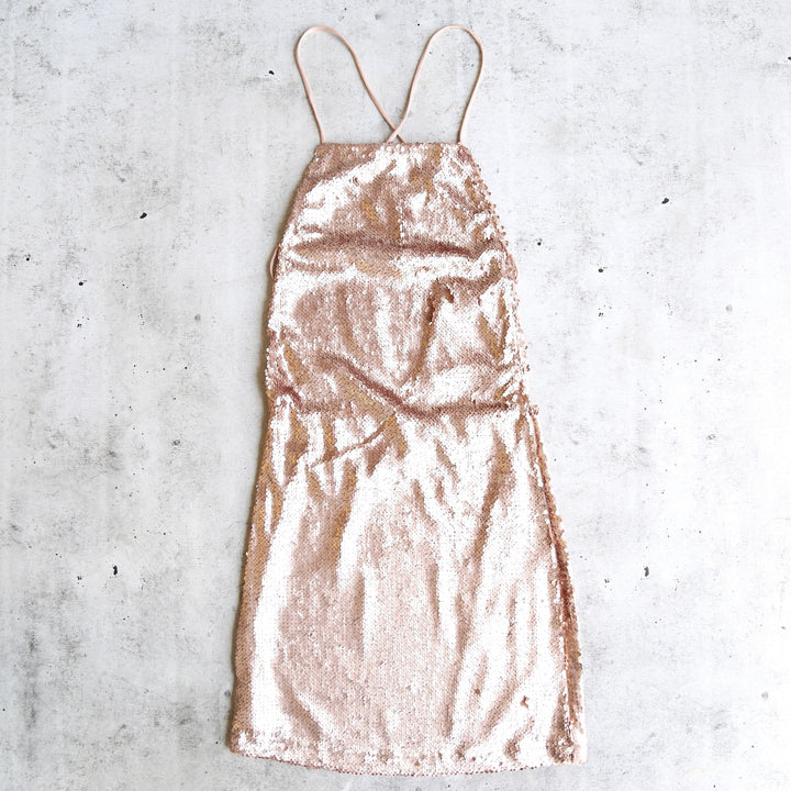 Motel - Muse Open Back Sequin Bodycon Dress