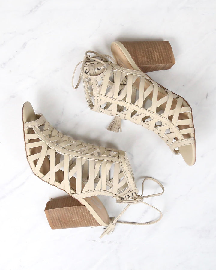 Sbicca - Geovana Women Cage Sandal in Beige