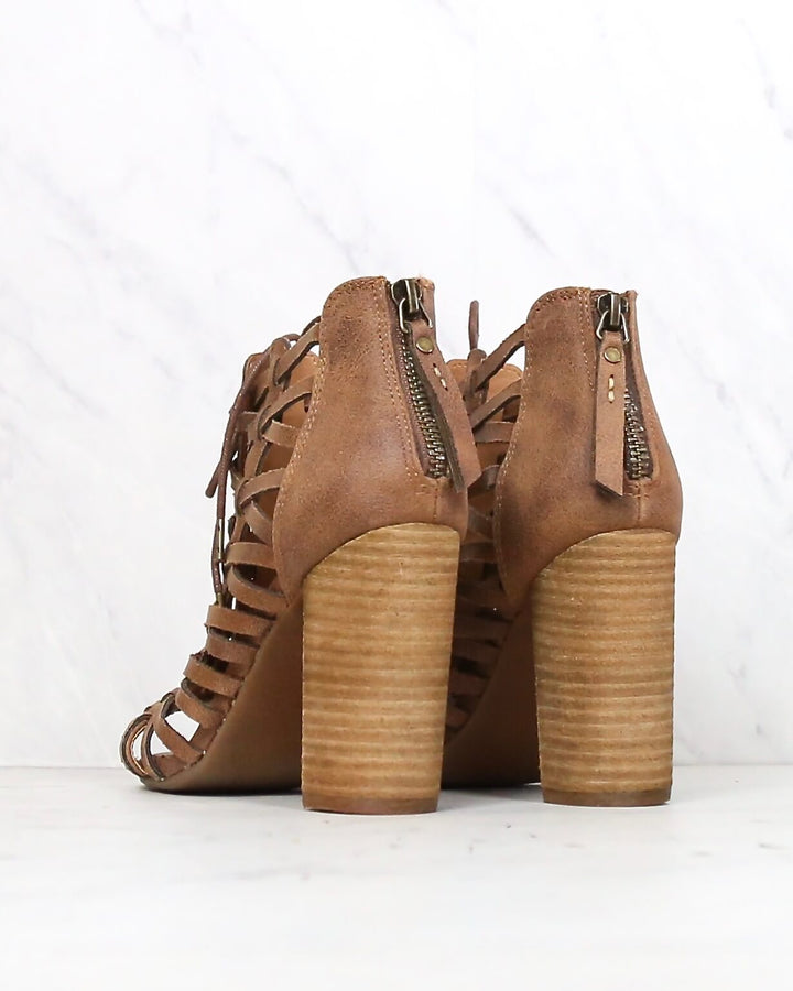 not rated - jacey heeled sandal - tan