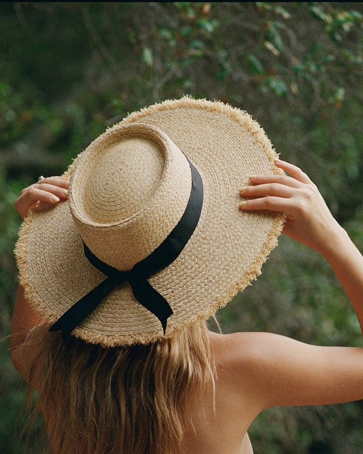 lack of color - the ventura natural straw boater hat