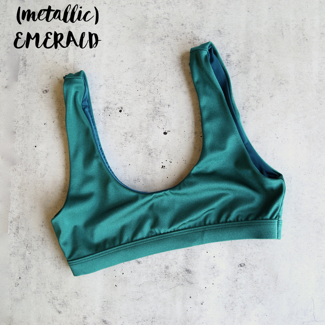 Dippin' Daisy's Sporty Swim Top + Banded High Waist Cheeky Bottom Bikini Separates - More Colors