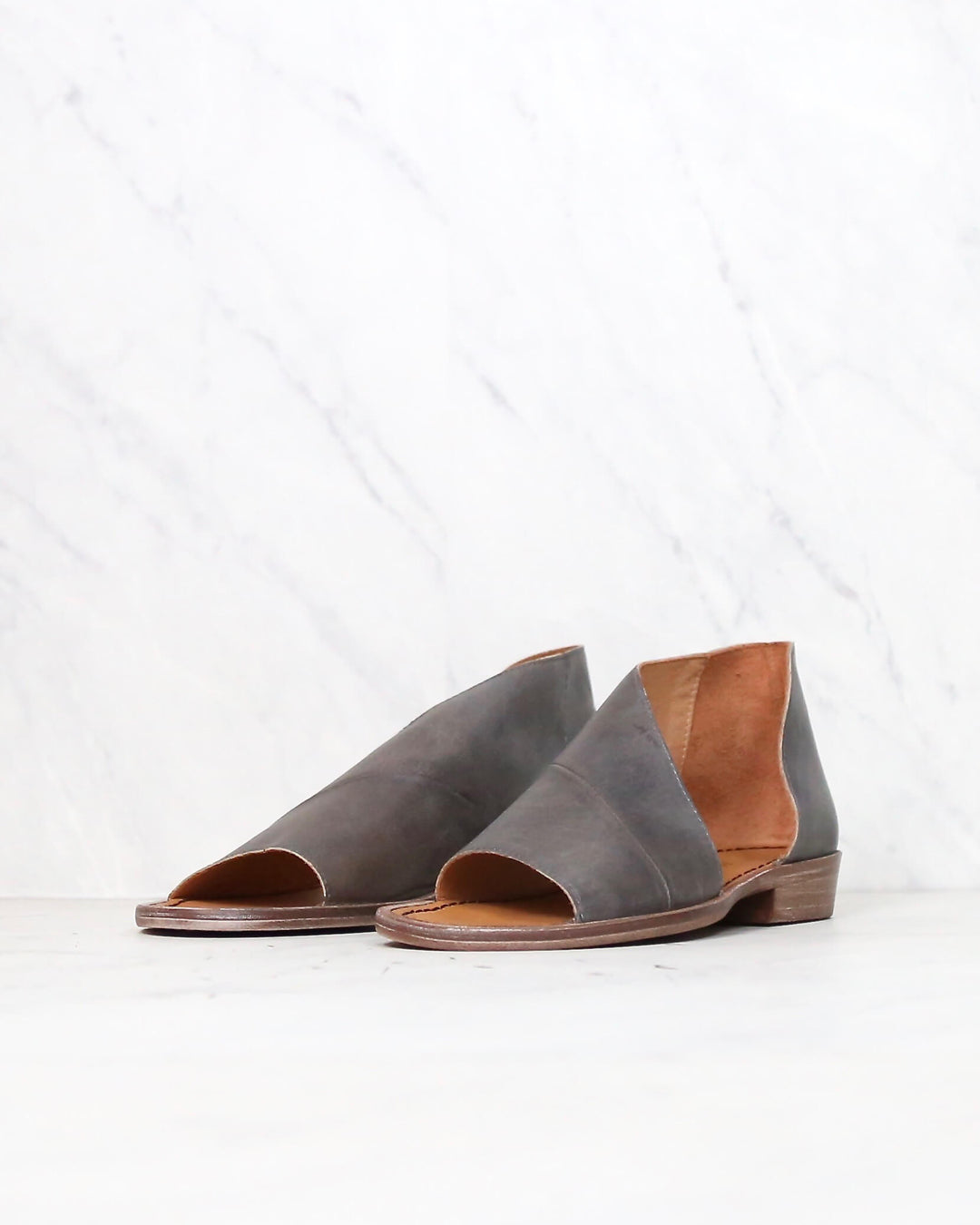 Free People - Mont Blanc Open Toe Sandal in Dark Grey