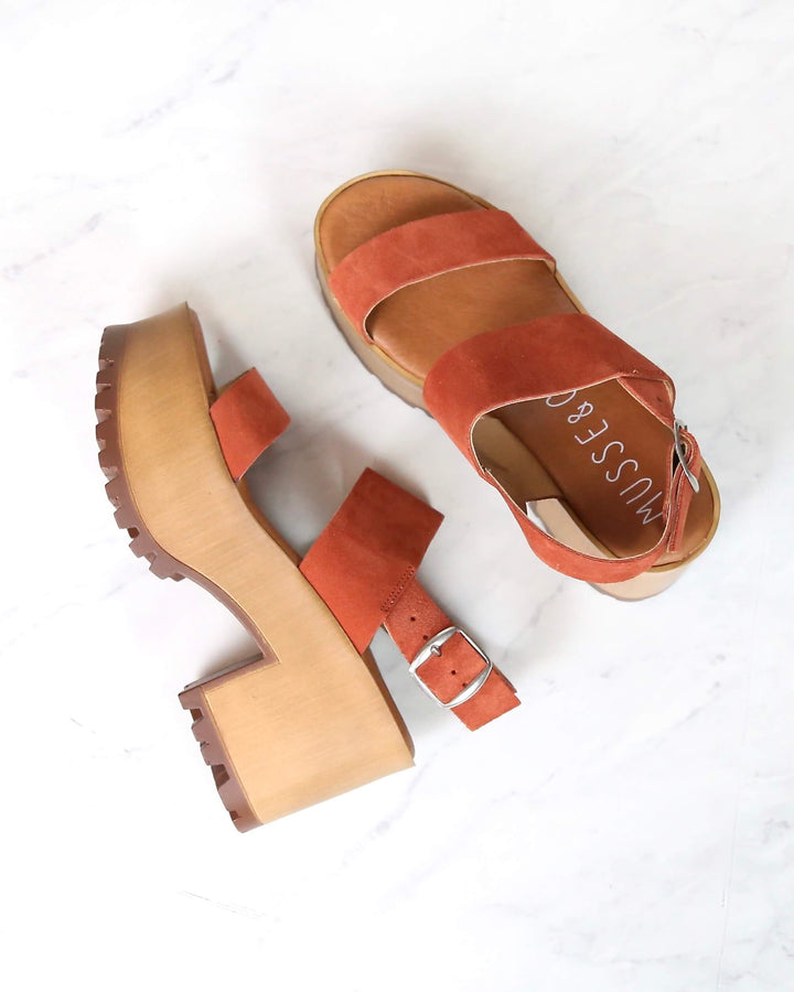Musse & Cloud - Danna Platform Sandals in Tej