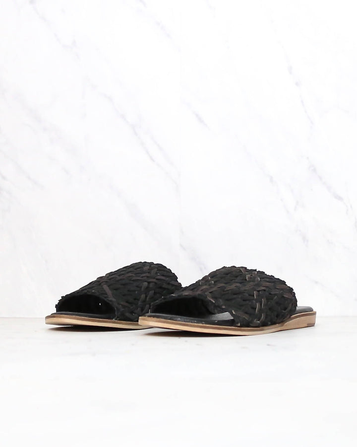 sbicca - nook huarache sandal slippers - black