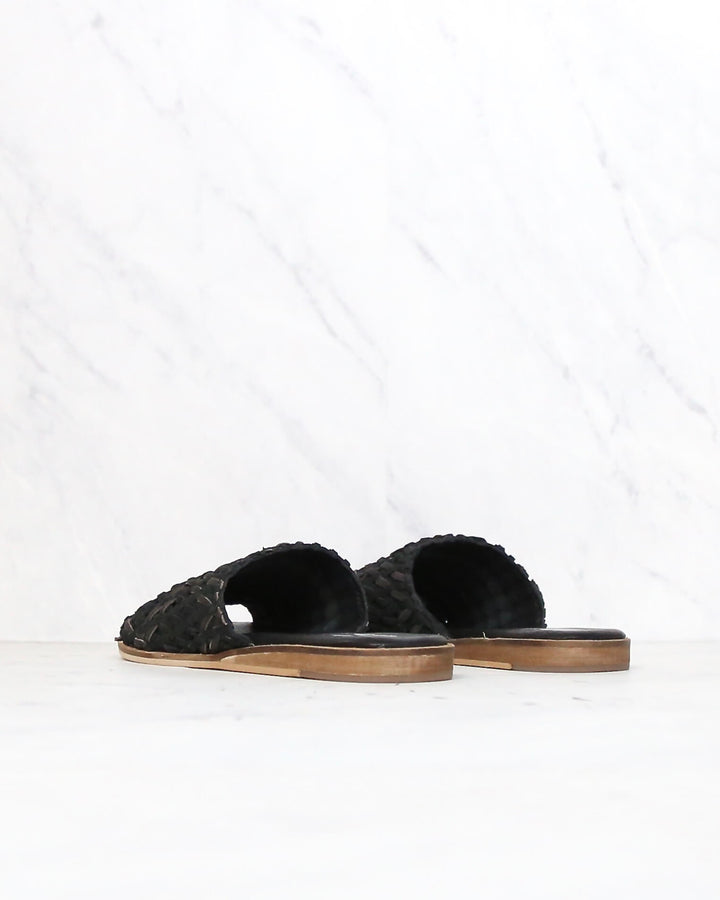 sbicca - nook huarache sandal slippers - black