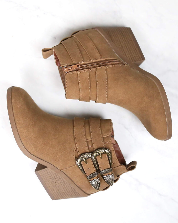 Nubuck Wedge Booties in More Colors