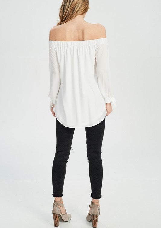 Show Me Off The Shoulder Top in Ivory