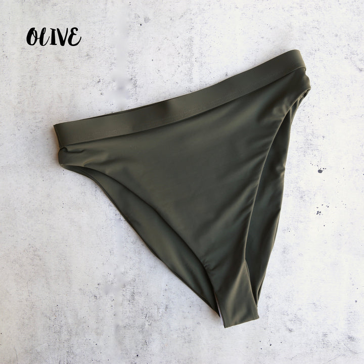 Dippin' Daisy's Sporty Swim Top + Banded High Waist Cheeky Bottom Bikini Separates - More Colors