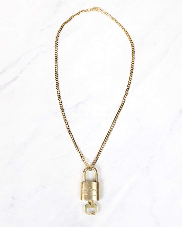 Repurposed Lock Necklace
