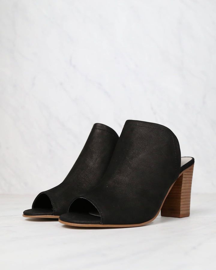 Final Sale - Sbicca - Love Block-Heel Mules in Black