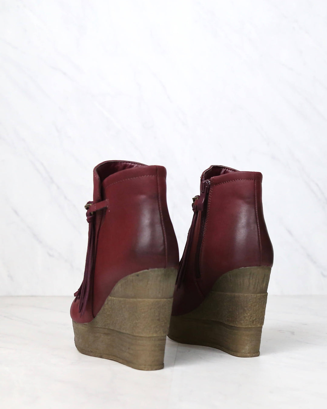 Sbicca Vintage Collection - Zepp Wedge Fringe Ankle Bootie in More Colors